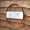 Welcome Rustic Metal Sign