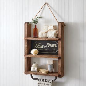 Vintage-Inspired Bathroom Shelf