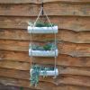 Three-Tier Galvanized Hanging Planter with Hook