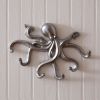 Metal Octopus Wall Hooks - Box of 2