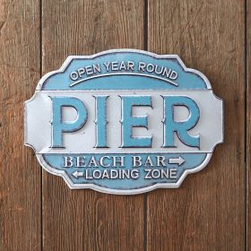 Beach Pier Wall Sign