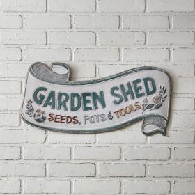 Garden Shed Scroll Wall Sign