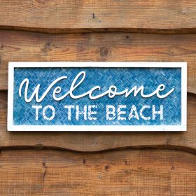 Welcome to the Beach Wall Sign