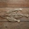 Set of Three Textured Fishbones