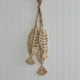 Set of Three Textured Fishbones