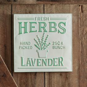 Lavender Herbs Sign