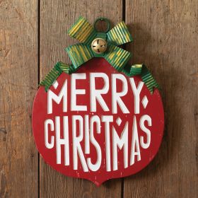 Christmas Ornament Wall Sign