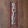 Believe Ladder Wall Decor