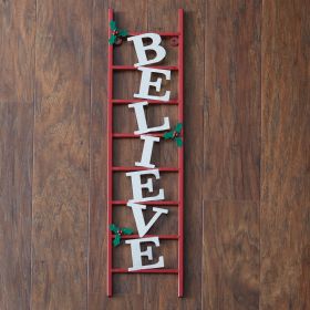 Believe Ladder Wall Decor