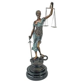 TABLE TOP THEMIS BLIND JUSTICE BRONZE           NR