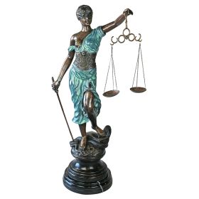 GIANT THEMIS BLIND JUSTICE BRONZE           FRT-NR