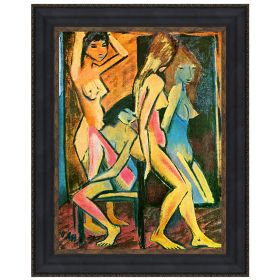 38X49 THE NUDES BEFORE THE MIRROR 1912          NR