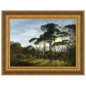 48X35 ITALIAN LANDSCAPE WITH PINES 1807         NR