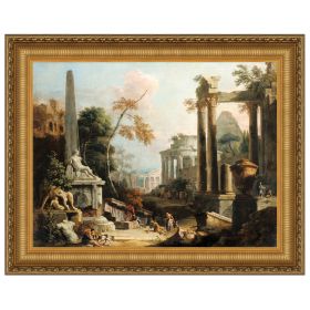 20X15 LANDSCAPE WITH CLASSICAL RUINS            NR