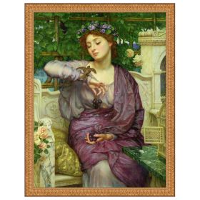 41.5x52.5 LESBIA AND HER SPARROW 1907           NR