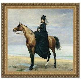 45x43.5 EQUESTRIAN PORTRAIT MLLE CROZIET        NR