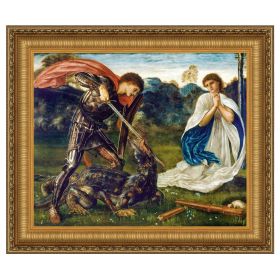 44.25x38.25 GRANDE FIGHT ST GEORGE KILLS DRAGON NR