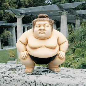 LARGE BASHO THE SUMO WRESTLER STATUE            NR