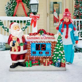 SANTAS COUNTDOWN TO CHRISTMAS STATUE