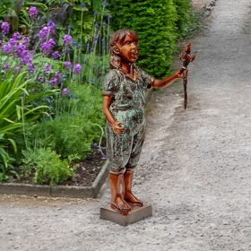 OLIVIAS ROSES FLOWER GIRL BRONZE