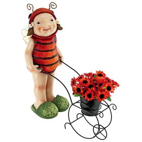 POLLY THE LADY BUG FAIRY STATUE