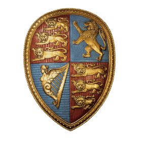 QUEEN VICTORIAS COAT OF ARMS SHIELD