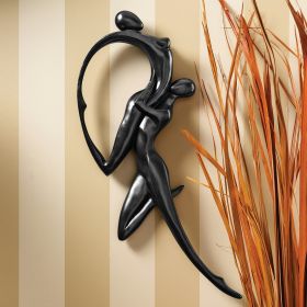 DANCE OF DESIRE WALL SCULPTURE BLACK FINISH