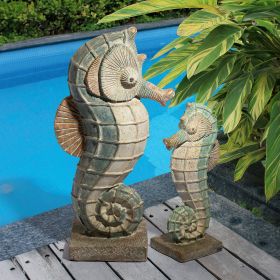 S/2 SEABISCUIT SEAHORSE STATUES