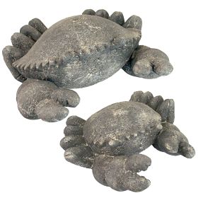 S/2 CANTANKEROUS STONE CRAB STATUES