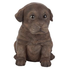 CHOCOLATE LAB PUPPY PARTNER STATUE