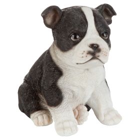 BOSTON TERRIER PUPY PARTNER STATUE