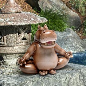 3500 POUNDS OF ZEN YOGA HIPPO STATUE