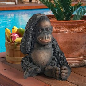 CURLY THE CHIMPANZEE STATUE