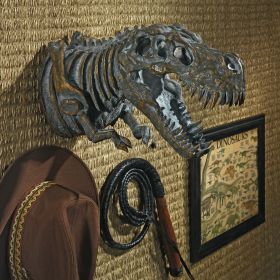 BONES OF THE T REX WALL SCULPTURE