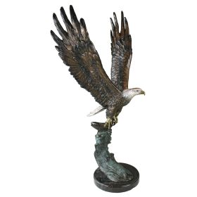 MAJESTIC EAGLE BRONZE STATUE                FRT-NR