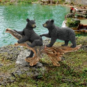 MISCHIEVOUS BEAR CUBS STATUE                    NR