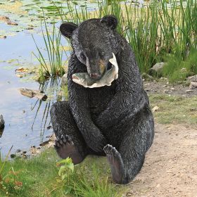 EXPERT FISHERMAN BEAR STATUE                    NR