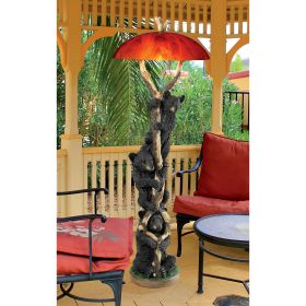 SETTING SUN BLACK BEAR FLOOR LAMP               NR