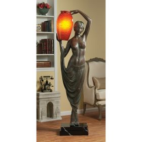 ART DECO GODDESS OF LIGHT FLOOR LAMP    FRT-NR