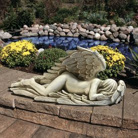 LARGE DIVINE HEARTBREAK ANGEL STATUE