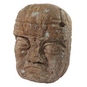 GRANDE MEGALITHIC OLMEC HEAD STATUE         FRT-NR