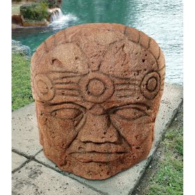 COLOSSAL MEGALITHIC OLMEC HEAD STATUE       FRT-NR