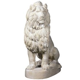 STATELY CHATEAU LION STATUE RIGHT