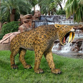 SABRE TOOTHED TIGER STATUE                  FRT-NR