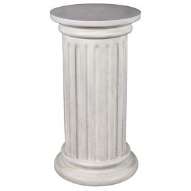 ROMAN DORIC COLUMN CLASSICAL FLUTED PLINTH: LARGE