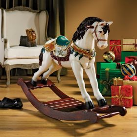 VICTORIAN CAROUSEL ROCKING HORSE STATUE         NR