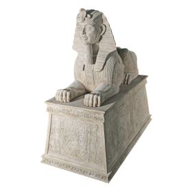 GRAND STONE SPHINX ON PLINTH                FRT-NR