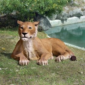 GRAND SCALE LIONESS LYING DOWN STATUE       FRT-NR