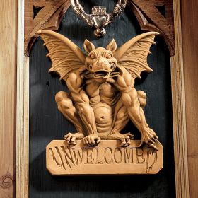 GARGOYLE UNWELCOMED PLAQUE