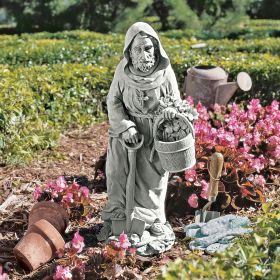 LARGE ST FIACRE GARDENERS PATRON STATUE